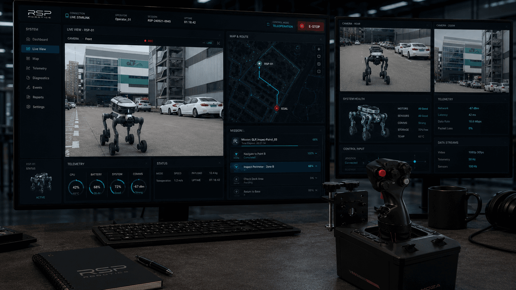 Remote teleoperation workstation
